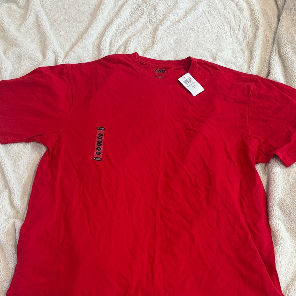 CSG Vibrant Red Short Sleeve Tee